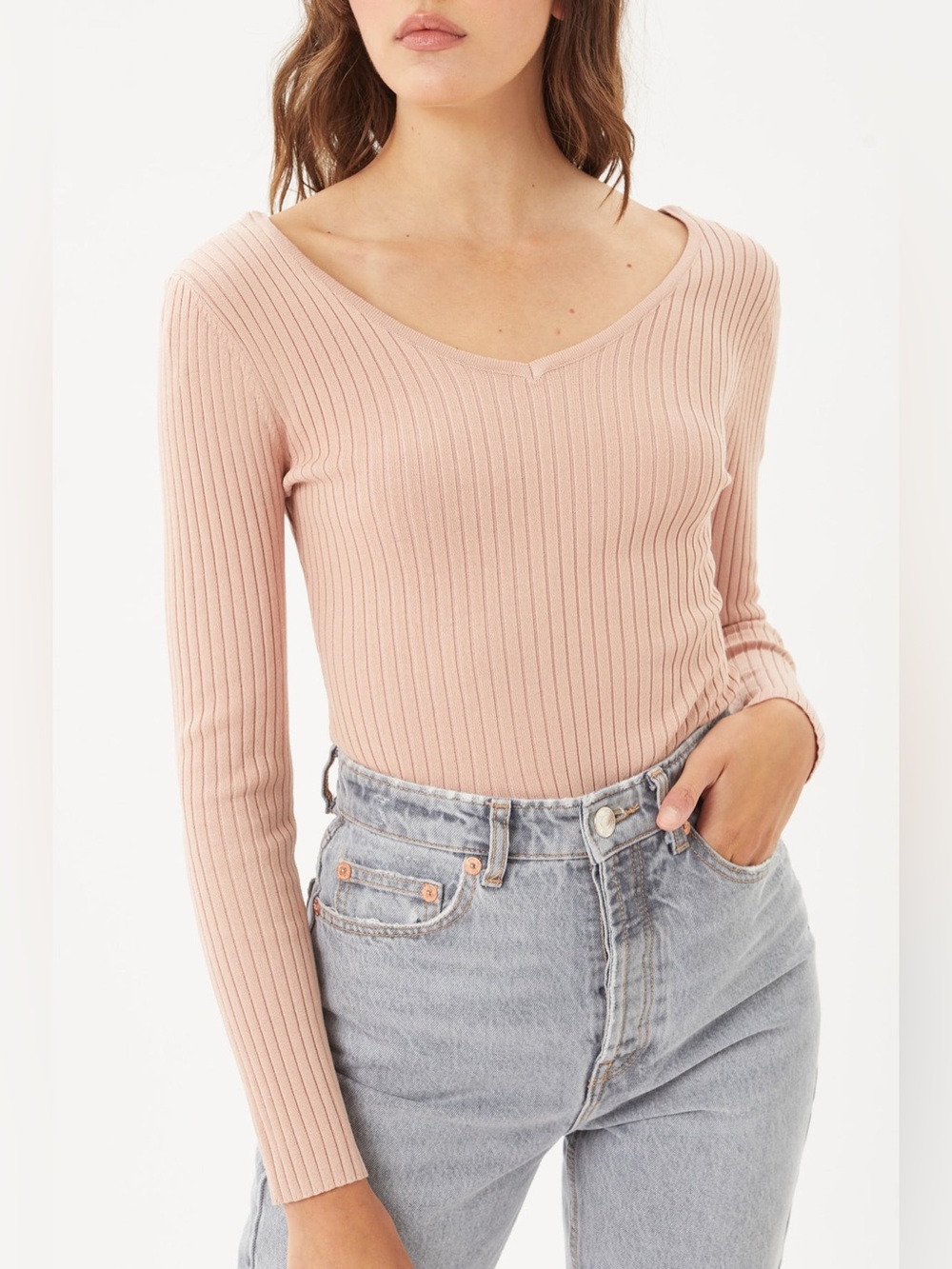 Ribbed Long Sleeve Bodysuit